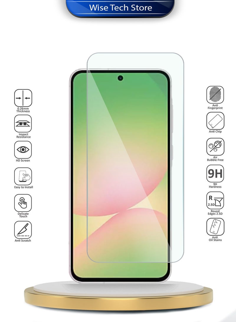 Wtech Samsung Galaxy A57 5G 2026 WTech Premium Series Curved Edges 9H 2.5D Tempered Glass Screen Protector (MSG9CN) - Clear - Image 2